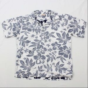 VINTAGE Go Barefoot Mens Hawaiian Shirt Size L